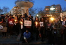Washington candlelight vigil in memory of Pakistani victims