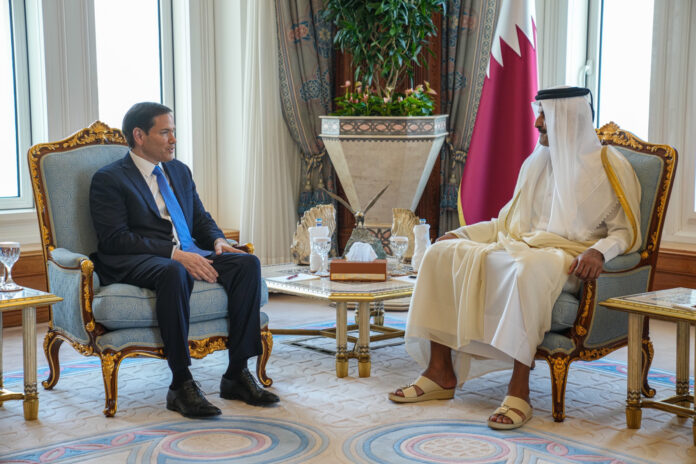 Secretary of State Marco Rubio with Qatari Leader in Doha | Qatar Qatar