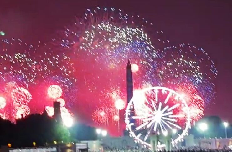 Massive Fireworks Crown America’s 250th Birthday Celebration